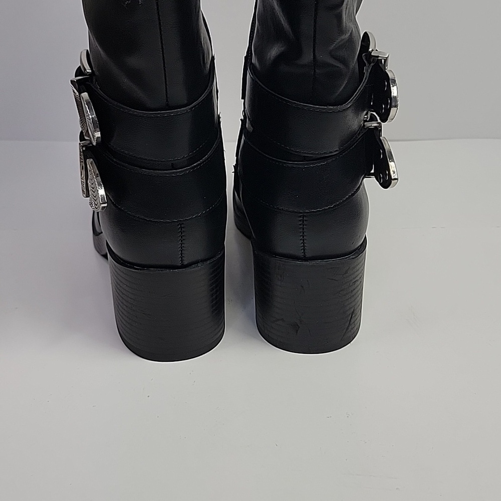 WILD PAIR NEW MOTO BOOTS BLACK - Picture 9 of 13